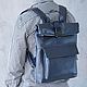 Men's backpack leather 'Franco' (Dark blue). Men\\\'s backpack. DragonBags - Men's accessories. My Livemaster. Фото №6