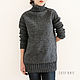 Order Sweater women's knit color: grey. CUTE-KNIT by Nata Onipchenko. Livemaster. . Sweaters Фото №3