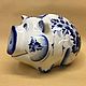 Pig Russian porcelain piggy bank, Piggy Bank, Moscow,  Фото №1