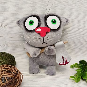 Купить набор для изготовления игрушки из плюша Кошечка в интернет-магазине Десятое Королевство