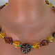 Order Amber necklace Yarilo - natural amber. Rimliana - the breath of the nature (Rimliana). Livemaster. . Necklace Фото №3