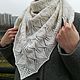 The falling leaves shawl from cashmere 'cream color'. Shawls. Orlova A. My Livemaster. Фото №4