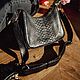 Black Python Leather Bag. Crossbody bag. ulijana-zijangirova. Online shopping on My Livemaster.  Фото №2