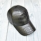 Order Baseball cap made of crocodile leather and genuine leather, to order!. SHOES&BAGS. Livemaster. . Baseball caps Фото №3