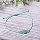 Order Bracelet-thread: A set of minimalist turquoise bracelets on the thread. Aliento-jewerly (alientojewelry). Livemaster. . Bracelet thread Фото №3