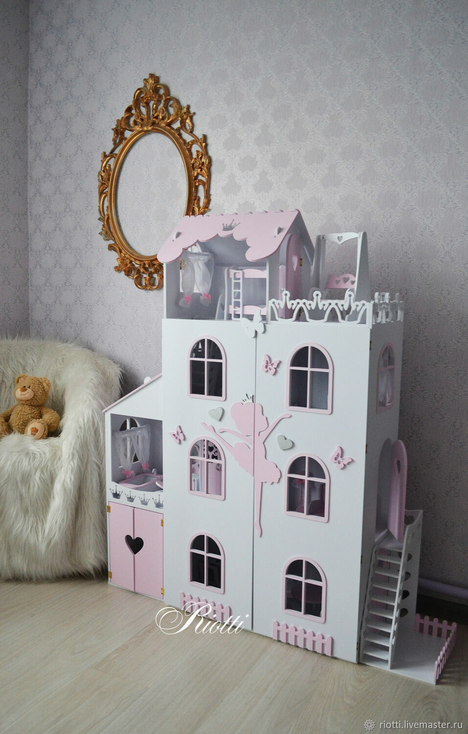 Большой кукольный домик с балериной, Кукольные домики, Павлово,  Фото №1
