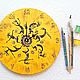 Africa Hand-painted Wall Clock. Watch. Clocks for Home (Julia). Online shopping on My Livemaster.  Фото №2