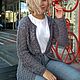 Кардиган,вязанный вручную крючком. Кофты. Knitting_larka. Интернет-магазин Ярмарка Мастеров.  Фото №2