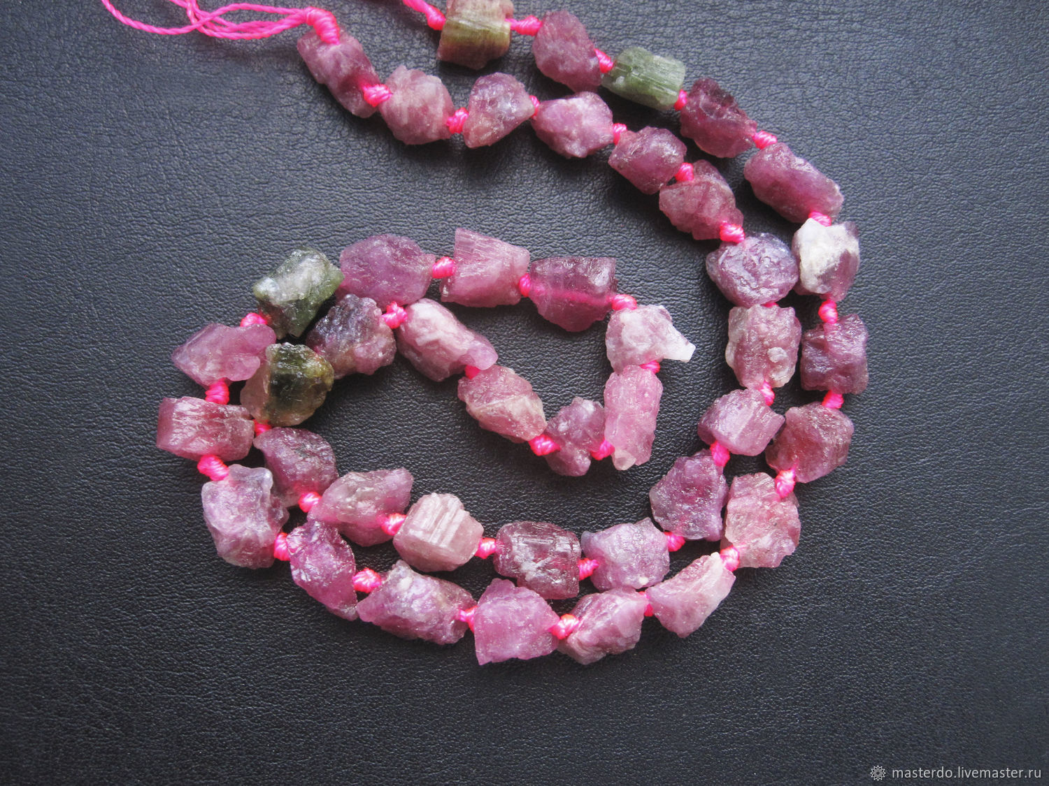 ТУРМАЛИН необработанный бусины полунить купить в интернет-магазине ...