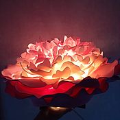 Для дома и интерьера handmade. Livemaster - original item Pink Peony Lamp night light. Handmade.