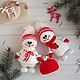 Snowmen in Scandinavian style-Christmas Souvenirs. Snowmen. Yolochkini toys. My Livemaster. Фото №6