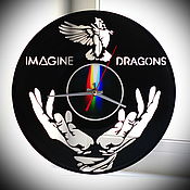 Для дома и интерьера handmade. Livemaster - original item Watch from the record Imagine Dragons. Gift music lover. Handmade.