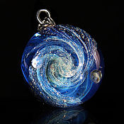 Украшения handmade. Livemaster - original item Copy of Pendant ball galaxy Material Universe. Lampwork Glass Space. Handmade.