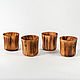 Order Set of wooden glasses made of cedar wood NC35. ART OF SIBERIA. Livemaster. . Water Glasses Фото №3