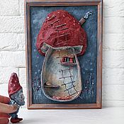 Для дома и интерьера handmade. Livemaster - original item Mushroom Gnome in the House.. Handmade.