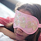 Sleep mask 'Pink dreams' satin with lace. Sleep masks. Good morning. Online shopping on My Livemaster.  Фото №2
