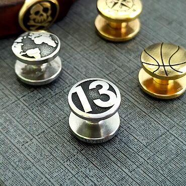 Свадебный салон ручной работы. Ярмарка Мастеров - ручная работа Ременной винт с гравировкой ( число 