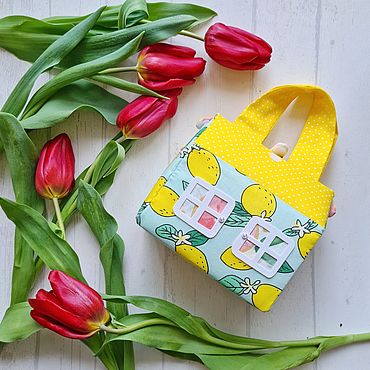 Кукольный домик сумочка "Лимончик". Подарок для девочки. . Куклы и игрушки ручной работы - Ярмарка Мастеров Куклы и игрушки ручной работы. Ярмарка Мастеров - ручная работа Кукольный домик сумочка "Лимончик". Подарок для девочки. Handmade.