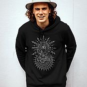 Мужская одежда handmade. Livemaster - original item Hooded Sweatshirt 