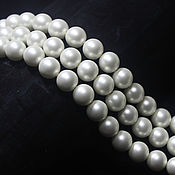 Материалы для творчества handmade. Livemaster - original item Majorcan Pearl 6mm White Semi-matt Beads. Handmade.