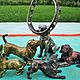 Винтаж: Старинная скульптура статуэтка Chien de chasse бронза Франция. Статуэтки винтажные. Антиквариат и винтаж из Франции. Ярмарка Мастеров.  Фото №6