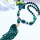 WITH PENDANT OF MALACHITE. Necklace. Magical Beauty Gems. Online shopping on My Livemaster.  Фото №2