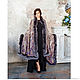 Stole with fur 230 cm x 88 cm. Wraps. National Brand. My Livemaster. Фото №6