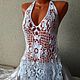Crochet sundress ' Summer openwork', Sundresses, Dmitrov,  Фото №1