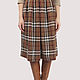 Plaid MIDI skirt wool beige. Skirts. Yana Levashova Fashion. Online shopping on My Livemaster.  Фото №2