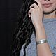 Order Minima Series Cone Cuff Bracelet in ASH0014 combination silver. Sunny Silver. Livemaster. . Cuff bracelet Фото №3