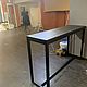 TABLES: Solid wood bar table in loft style. Tables. arte-di-bocelli. My Livemaster. Фото №5