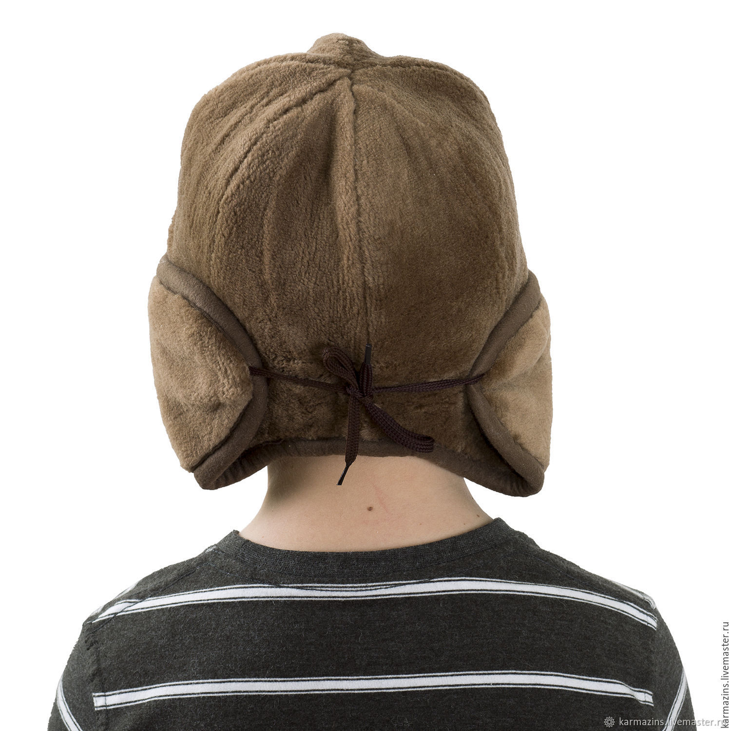 Детская шапка-ушанка ШОКОЛАД купить в интернет-магазине Ярмарка ...
