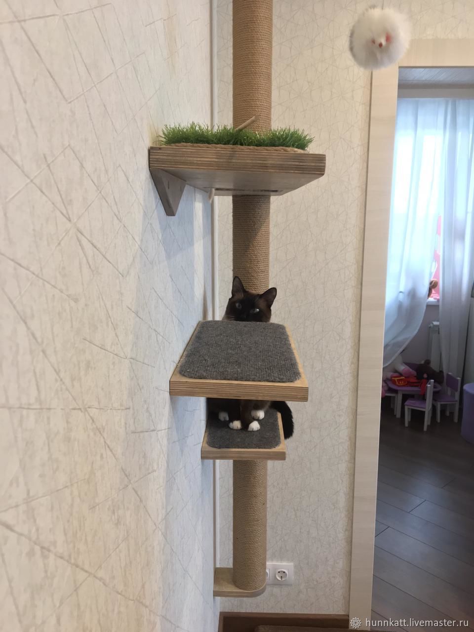 Настенный игровой комплекс для кошек "Лея" в интернет-магазине Ярмарка ...