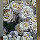 Painting 'White roses' oil on canvas 40h50cm. Pictures. vestnikova. My Livemaster. Фото №4