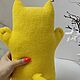 Кот с вышивкой Подушка-Игрушка. Игрушки. Екатерина Кэтти-Хэнди (katty-handy-toys). Ярмарка Мастеров.  Фото №6