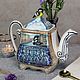 Porcelain teapot 'Urban romance', Teapots & Kettles, Moscow,  Фото №1