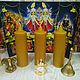 Восковая свеча алтарная желтая, Ритуальная свеча, Москва,  Фото №1