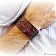Hamsa Fatima Hand Bracelet made of genuine Leather Unisex. Cuff bracelet. Brave. My Livemaster. Фото №4