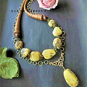 Украшения handmade. Livemaster - original item Necklace . amber tree rauchtopaz. Handmade.