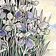 Copy of Painting watercolor flowers iris Flowers irises, Pictures, Podolsk,  Фото №1