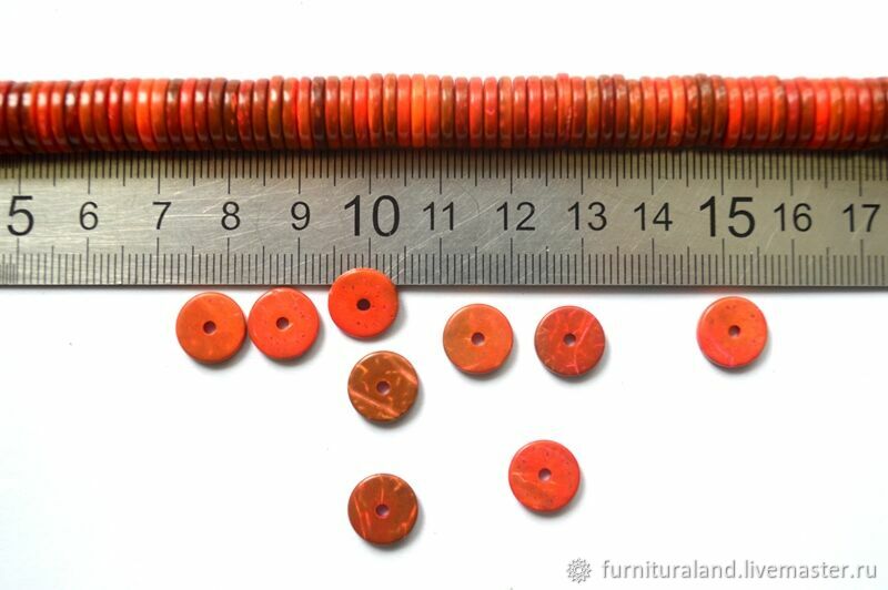 Бусины диски из кокоса купить в интернет-магазине Ярмарка Мастеров по ...