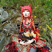 Авторская коллекционная интерьерная кукла "Африканская роза"