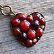 Heart keychain Burgundy color, Key chain, Subotica,  Фото №1