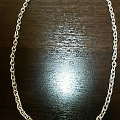 Украшения handmade. Livemaster - original item the chain is silver, free shipping,anchor the netting with diamond face. Handmade.