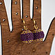 Lilac Bead Earrings. Earrings. Handmade by Svetlana Sin. My Livemaster. Фото №6