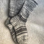 Аксессуары handmade. Livemaster - original item Men`s wool socks 28cm. Handmade.