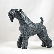 Для дома и интерьера handmade. Livemaster - original item Statue of Kerry-blue Terrier. Handmade.