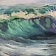 Seascape painting Wave gift for Navy Day. Pictures. paintmart (oikos). Online shopping on My Livemaster.  Фото №2