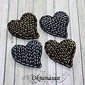 Украшения handmade. Livemaster - original item Brooch-pin: Knitted metal heart. Handmade.