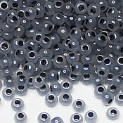 Материалы для творчества handmade. Livemaster - original item Czech beads 10/0 Dark grey Ceylon 10 g 57549 Preciosa. Handmade.